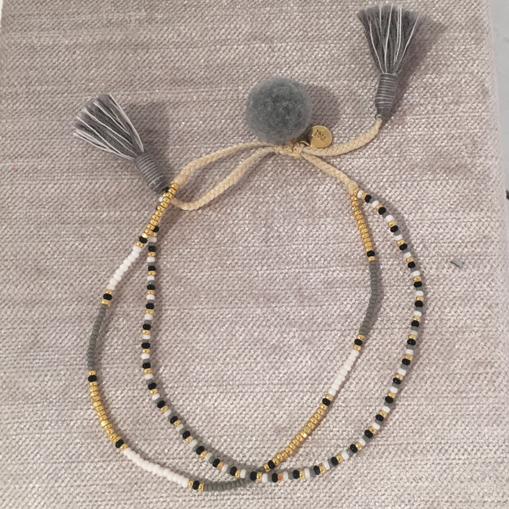 Tai Double Strand Pom Pom Bracelet